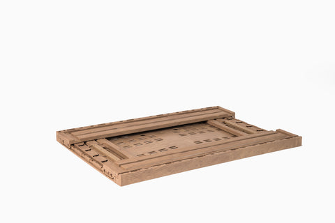 6411 Wood Look - Caja plegable 60x40x11,3cm